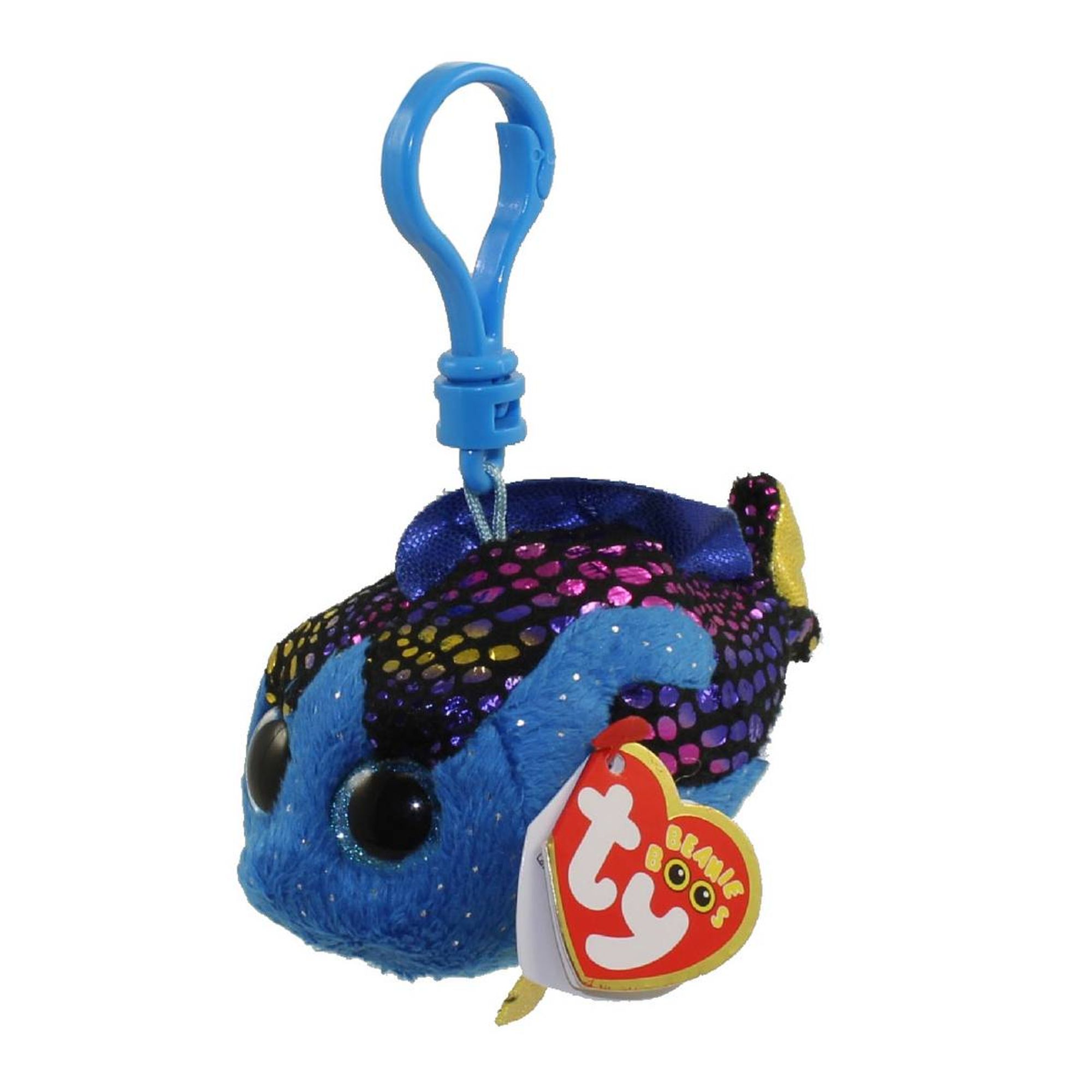 Ty Beanie Boos Aqua Pez Azul Clip 723 Felix Panama