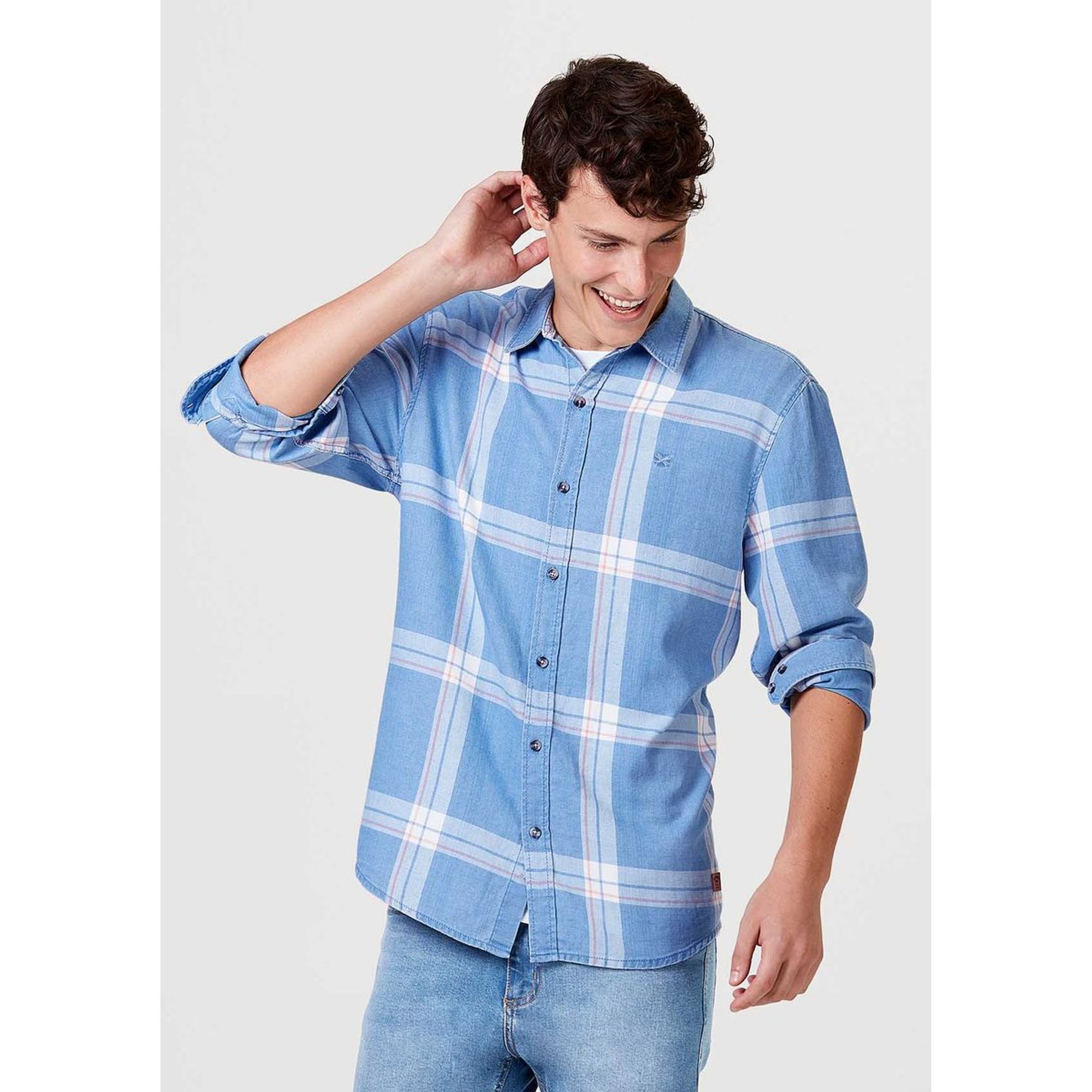 camisa vaquera hombre cuadros