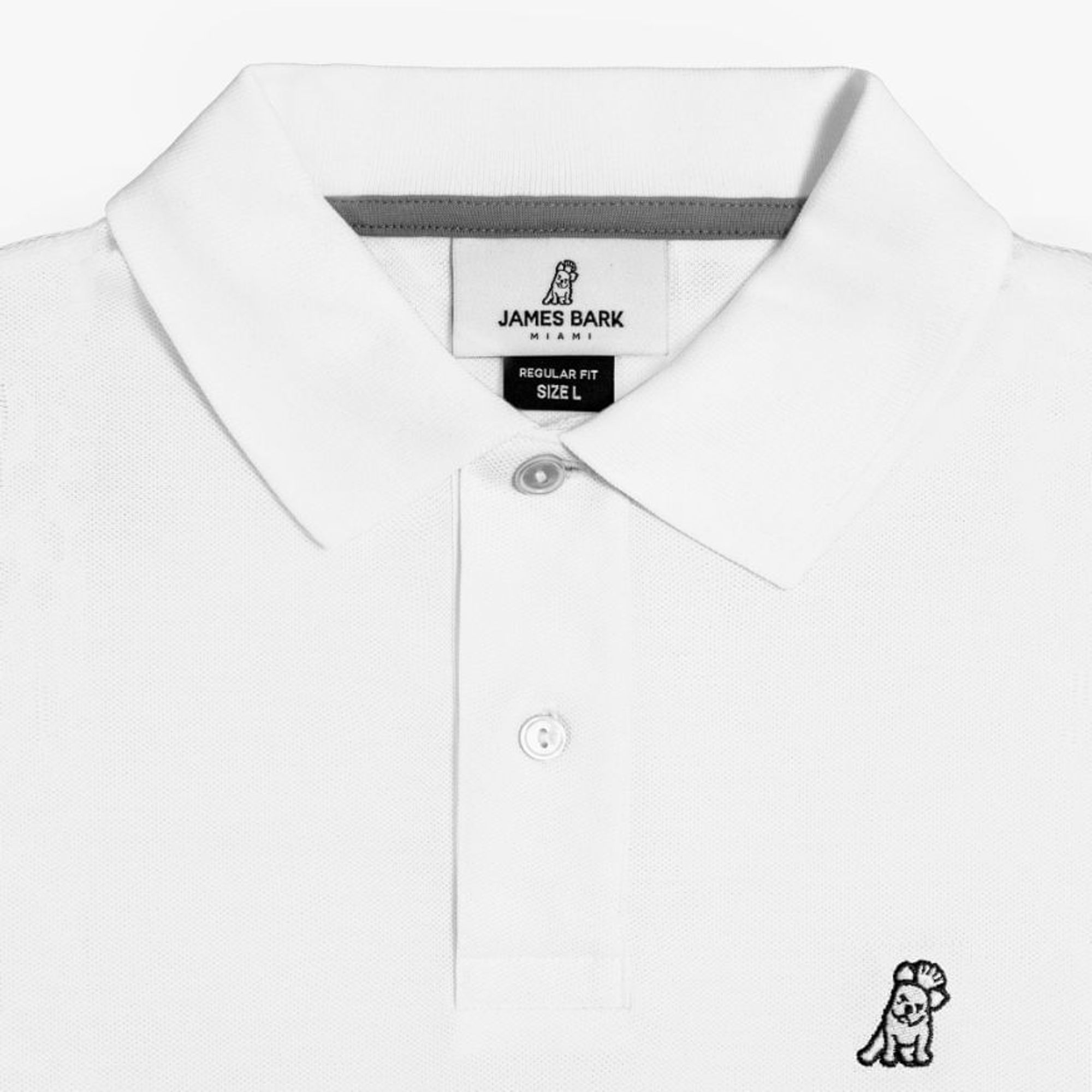 camiseta polo blanca hombre